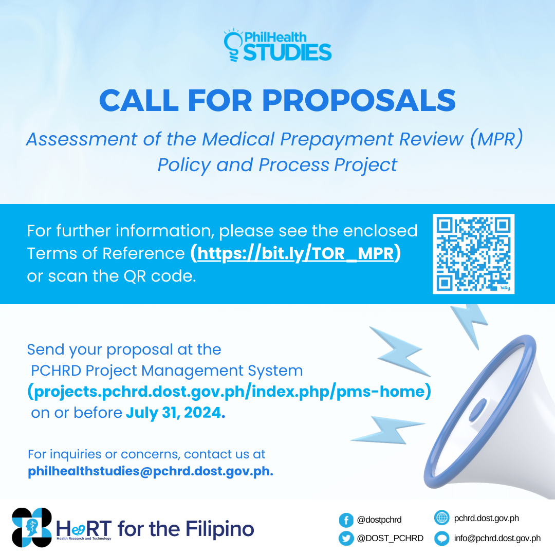 Call for Proposals: Assessment of the Medical Prepayment Review (MPR) Policy and Process Project