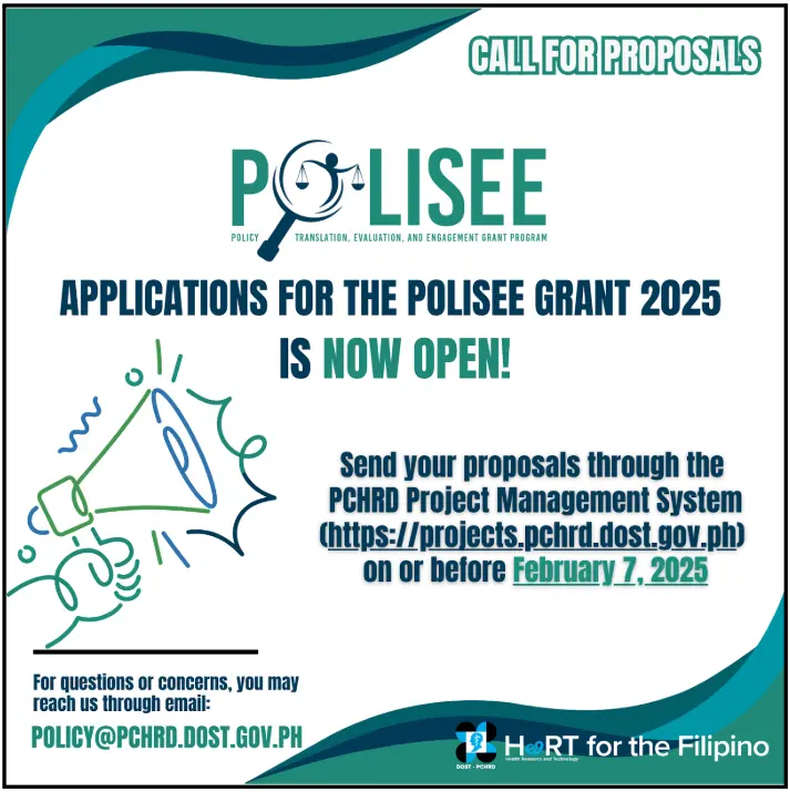 2025 Call for Proposal for the Health Research Policy Translation, Evaluation, and Engagement (POLISEE) Grants Program