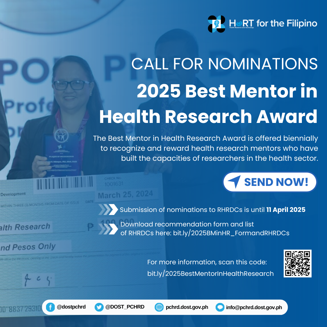 2025 Best Mentor in Health Research Award