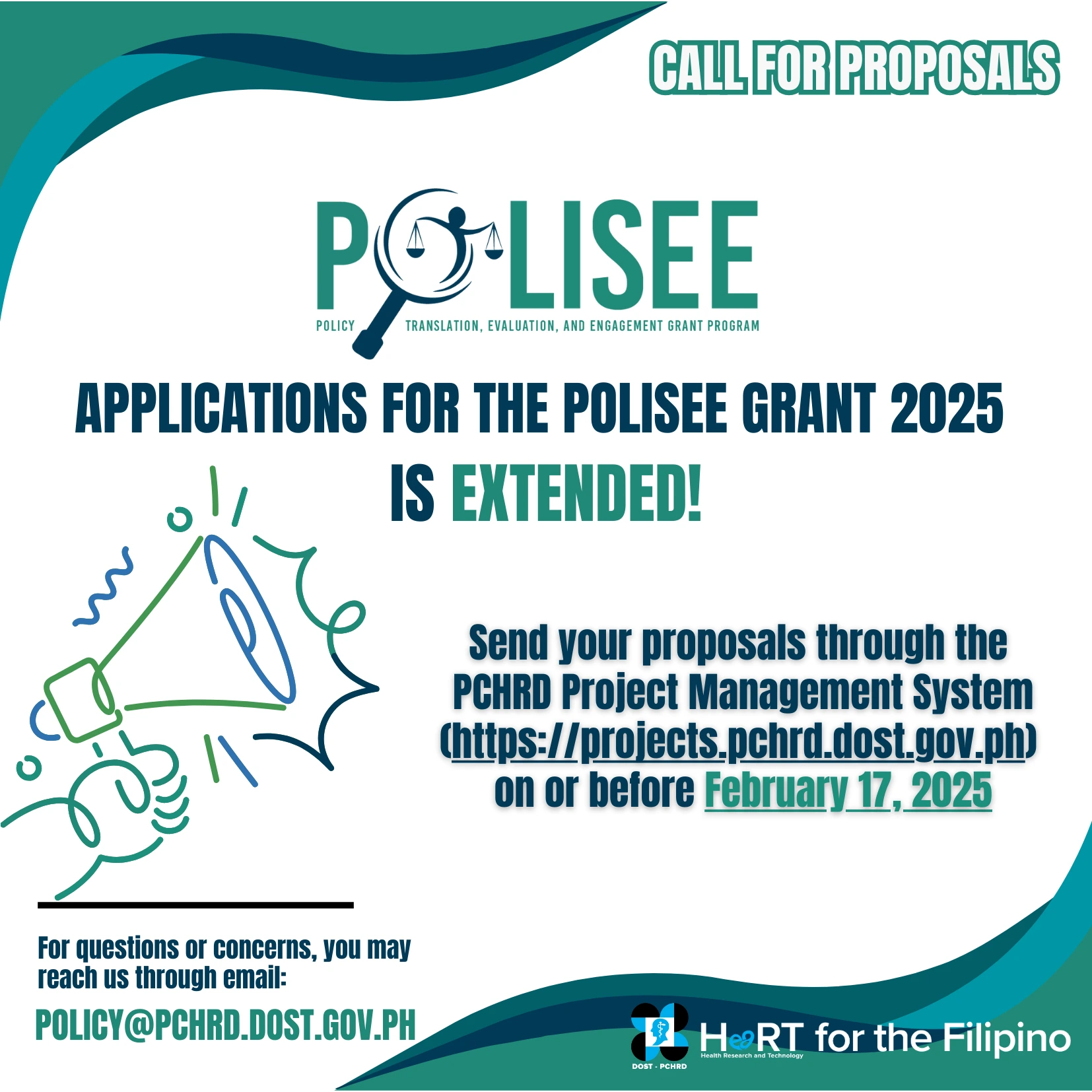 2025 Call for Proposal for the Health Research Policy Translation, Evaluation, and Engagement (POLISEE) Grants Program